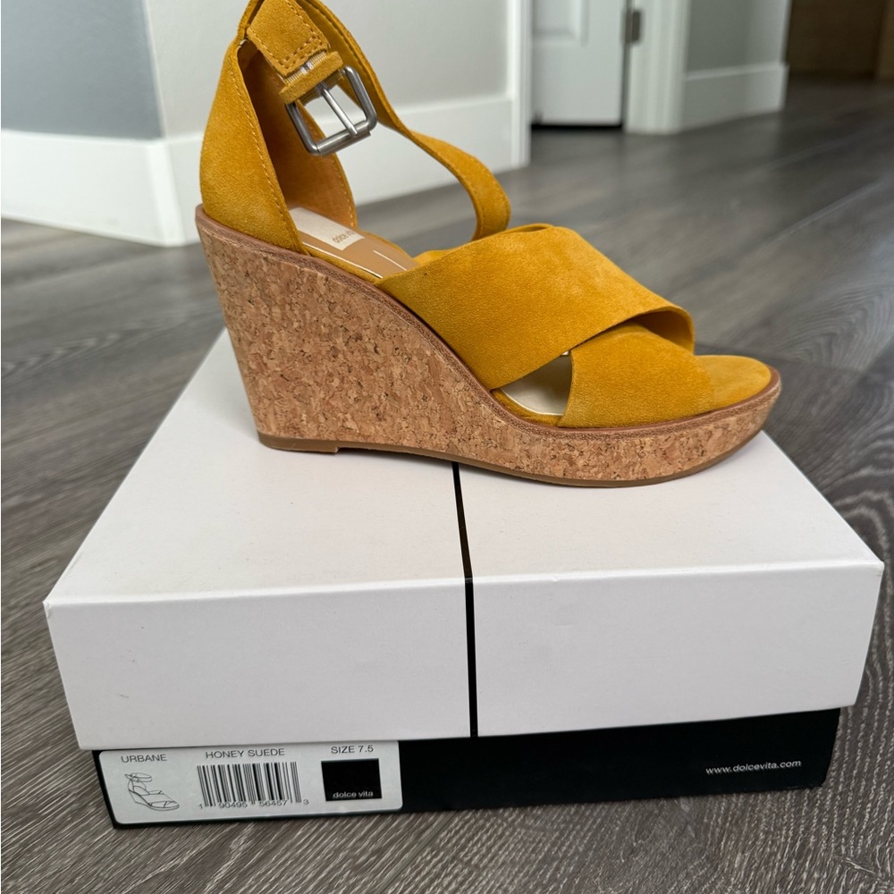 Dolce Vita yellow Wedge Sandals